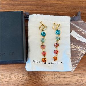 ROXANNE ASSOULIN
Technicolor Rainbow Swarovski Drop
Earrings - Clip On